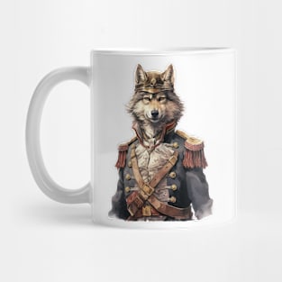 Watercolor Victorian Wolf #5 Mug